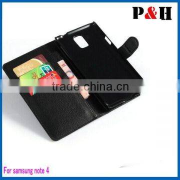For Samsung Galaxy Note4 Leather Case,Factory Price For Samsung Note 4 Case photo-4