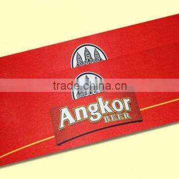 branded rubber customized bar runner