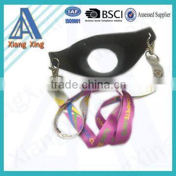 Factory polyester wine glass holder lanyard