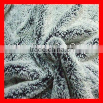 Polyester Discharge Printed Fake Fur Fabric