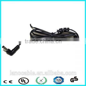 6ft 1.83m 5.5x2.1mm right angle plug to dc leads with bushing