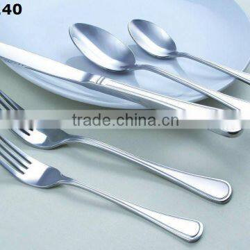 Stainless steel hotel cutlery set