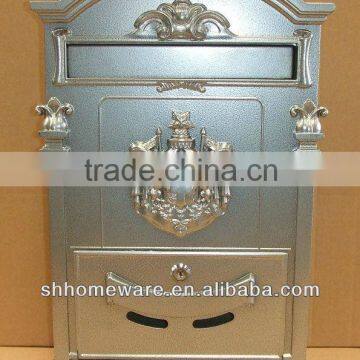 Wall Mounted Cast Iron or Cast Aluminum Mailbox