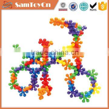 150PCS snowflake blocks kids plastic building blocks toys