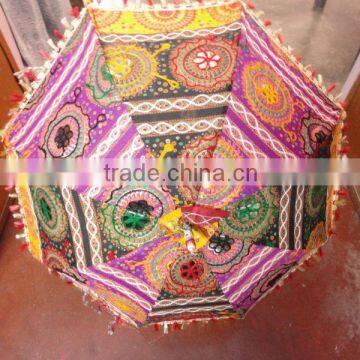 RTUM-2 Beautiful Craft work Jaipuri umbrella for sun protection Handcrafted Embroidery Design Special Gift umbrella From Jaipur