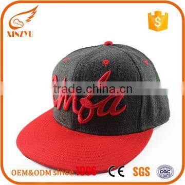 Wholesale custom high quality fold 5 panel flat brim snapback hat