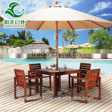 wooden furniture patio furniture table teak wood armrest chair wholesale price