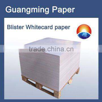 paper back blister packaging/blister packing paper