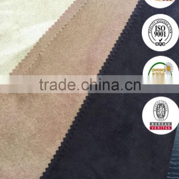 100% polyester double-sided suede fabric for the cloth and upholstery