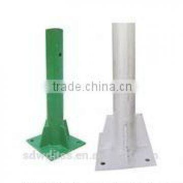 Highway traffic guard fence flange column