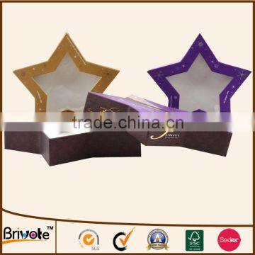 Innovative design star box star shaped box star shape gift paper box