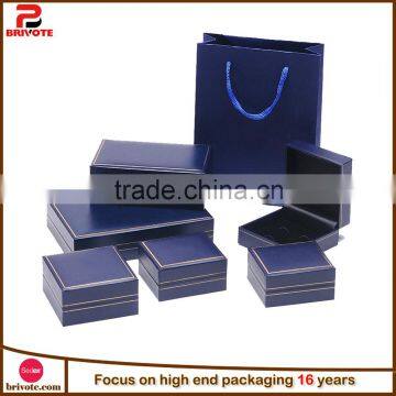 Custom logo leather leather storage box /boxes with lid