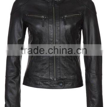 Clothing factory design jacket lady leather jackets