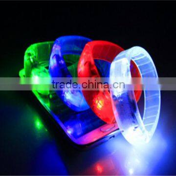 Activated Sensor LED Flashing Flash Glowing Bracelet Bracelets bangle Wrist Strap