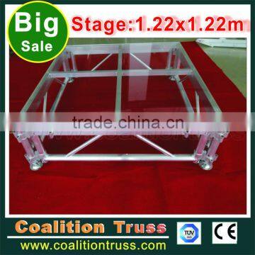 2016 Guangzhou Factory outdoor aluminum adjustable glass dance stage                        
                                                Quality Choice