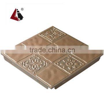 BO121 acoustic bathroom false ceiling material 300X300 ceilings cladding for bathroom