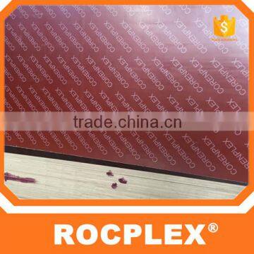 18mm wbp plywood red PP plastic coated plywood for concrete formwork