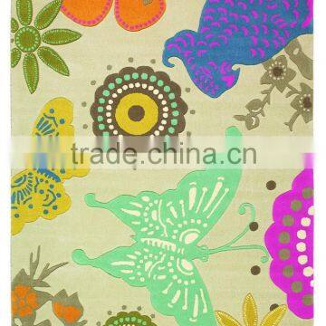 Luxury Flower Shaped Rug With Colorful Designs photo-4