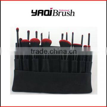 Wholesale professional folding makeup bag 18 piece brush set