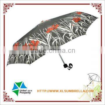 Fashion outdoor full print windproof foldable tiny umbrella on sale