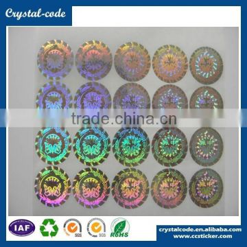 Custom sticker hologram security hologram lable for hologram clothing label