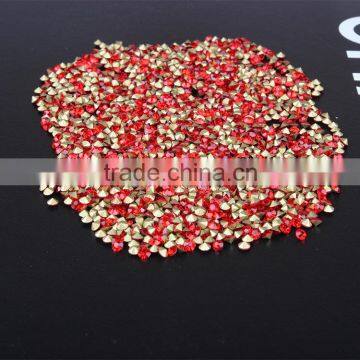 large stock well foiled super shining ss2.5-ss45 lt siam color glass stone