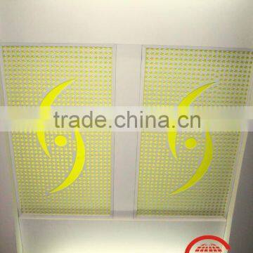 Perforated metal tile ceiling