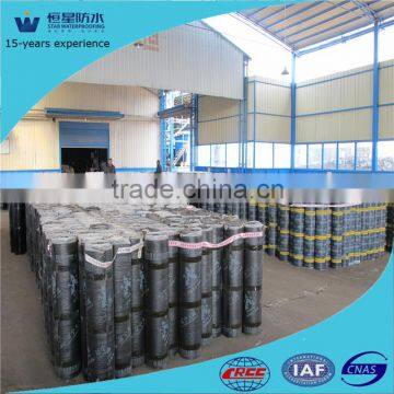 The plastomer modified bitumen waterproof membrane with green sand