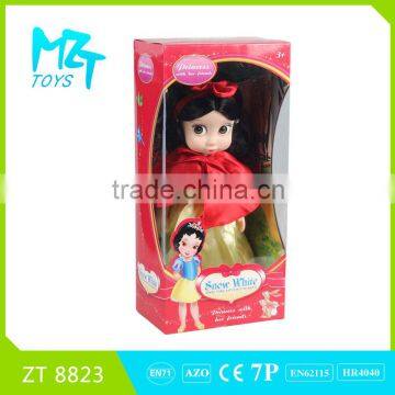 2015 New !Eco-friendly PVC 12 Inch Snow white princess Barbie Doll