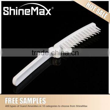 Individually Wrapped Plastic Folding Massage Comb and Luxury Air Hairbrush photo-2