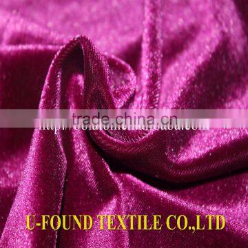 Top Quality Polyester and Spandex Simple Plain Dyeing Velvet