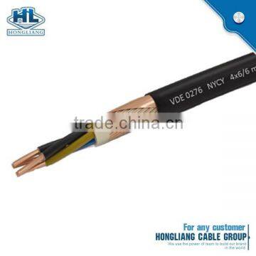 VDE 0276 NYCY 4x6/6mm2 0.6/1kv power cable