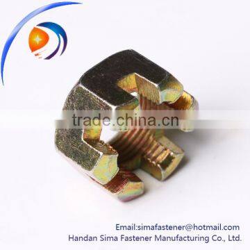 made in china Hebei Factory direct sell Hexagon slotted nut