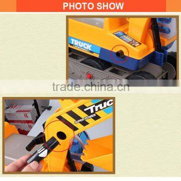 Plastic Simulation Construction Truck Toy Funny Kids Ride on Car Toy photo-3