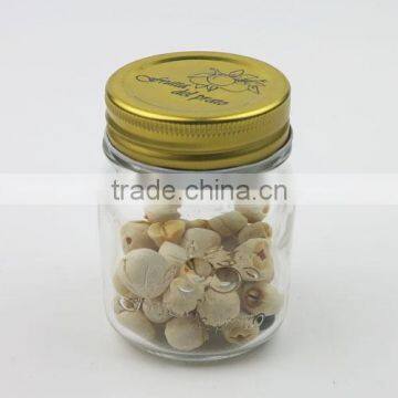 150ml Embossed Mini Glass Jam Jar with Tinplate Lid
