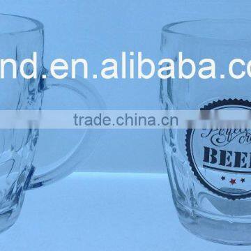 Food Safe Glass Beer Mug With Handle