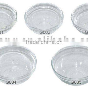 Professional hair dyeing glass bowl with different size