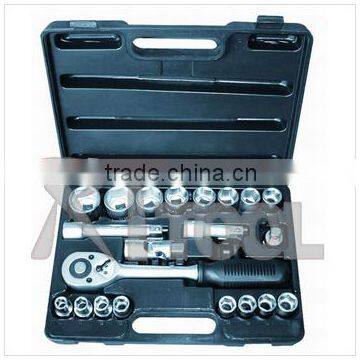 21pcs 1/4" & 1/2" Socket Set, Socket Wrench, High Quality Hand Tools