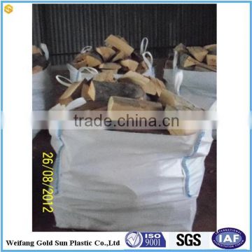 1000kgs Virgin PP Flexible big bag, bulk container liner bag jumbo bag firewood bag shandong manufacturer