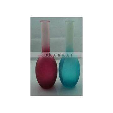 colorful decoration glass vase,