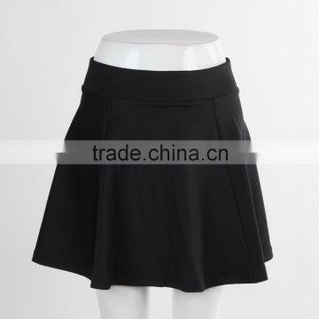 F5S43026 Top Selling Black Scuba Skirt Women Fashion A-Line Mini Skirts