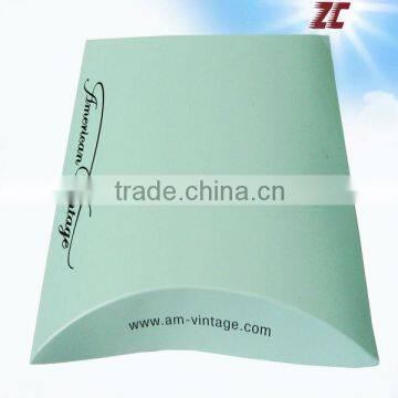 Blue Foldable Paper Pillow Box of Display Box for Display Factory Direct Sale