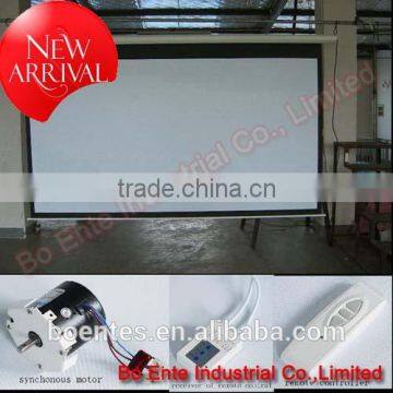 Office Projector Equipment for Wall Mount Matte White Motorized Projection Screen