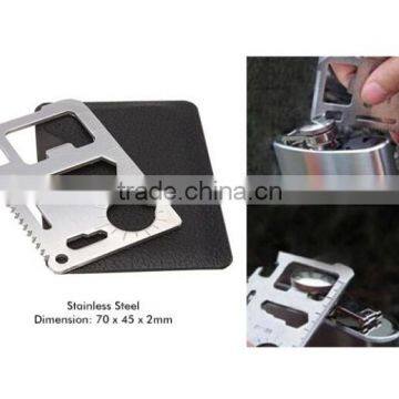 High Quality Portable Outdoor Stainless Steel Multifunction 11-in-1 Pocket Emergency Card Tool photo-5