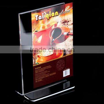 Acrylic material high transparent acrylic sign holder