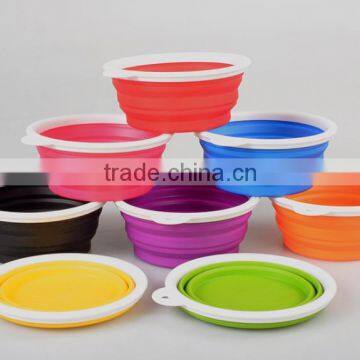 Folding Dog bowl,FDA,FLGB Pet Bowls & Feeders,silicone pet bowl