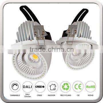 30W 35W led downlight rotating ceiling recessed light 3 years warranty