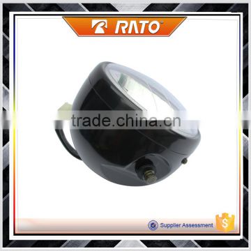 China professional mini black circular motorcycle headlight