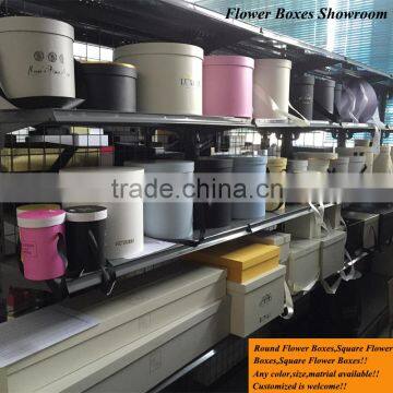 Customized Luxury Flowr Box / Luxury Rose Flower Round Packaging Gift Box photo-5