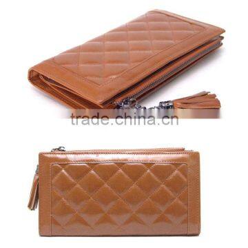 New Fashion Women Leather Wallet Zip Around Case Purse Lady Long Handbag Bag